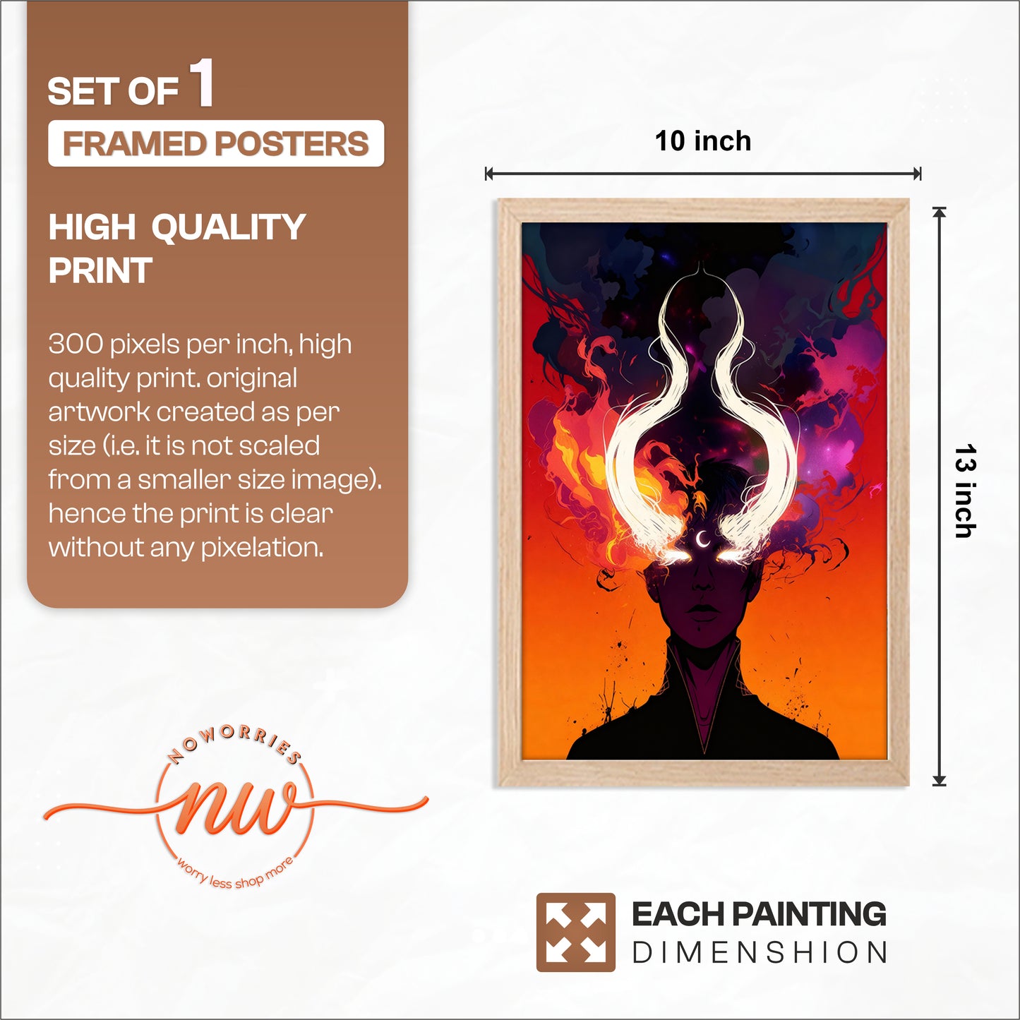 Mystic Horned Figure Wall Art