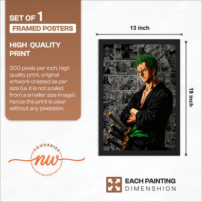 Zoro Anime Wall Poster
