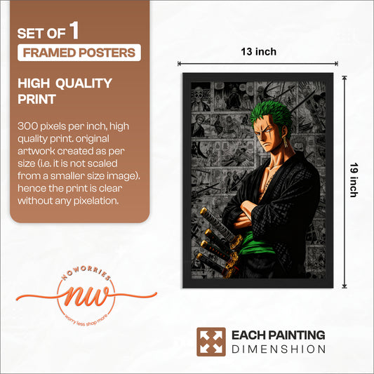 Zoro Anime Wall Poster