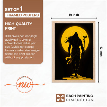 Lord Shiva Divine Aura Wall Art