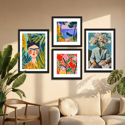 Modern Expression Wall Set of 4
