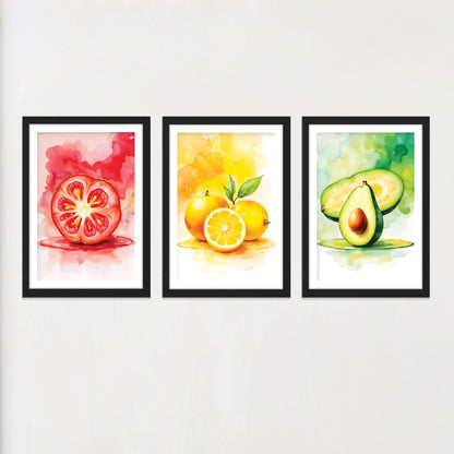Modern Abstract Food Art Wall Frame