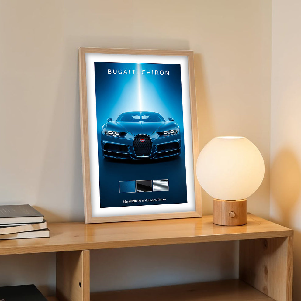 Bugatti Chiron Spotlight Wall Frame