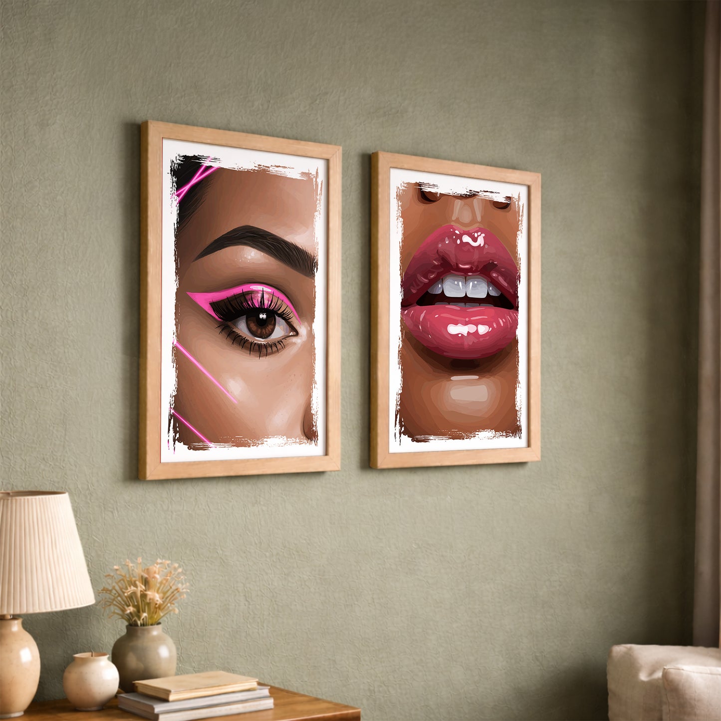Glam Beauty Wall Art Set