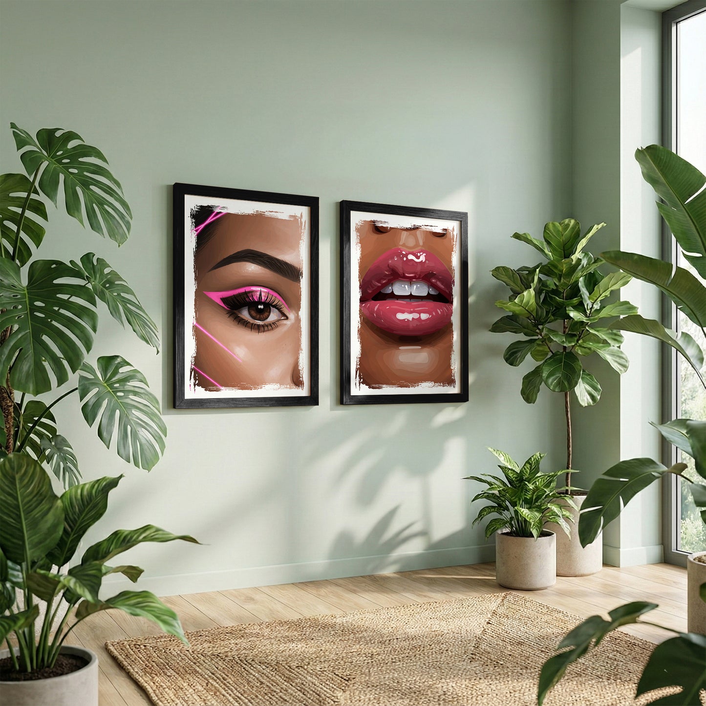Glam Beauty Wall Art Set