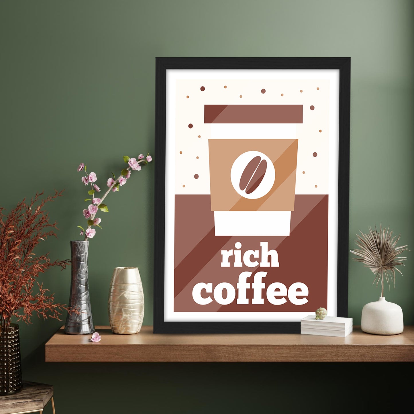 Rich Coffee Wall Frame