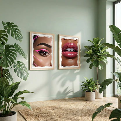 Glam Beauty Wall Art Set