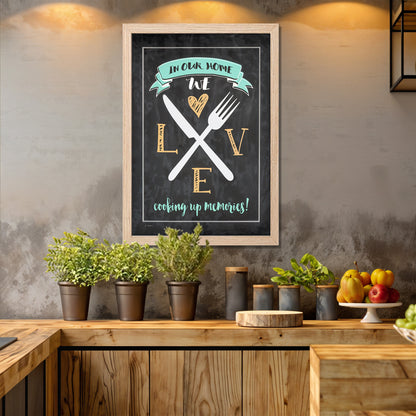 Kitchen Love Wall Frame