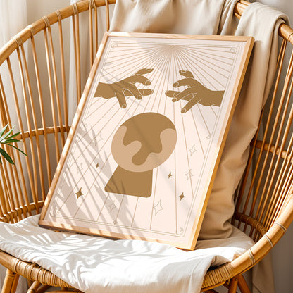 Mystic Crystal Ball Wall Art
