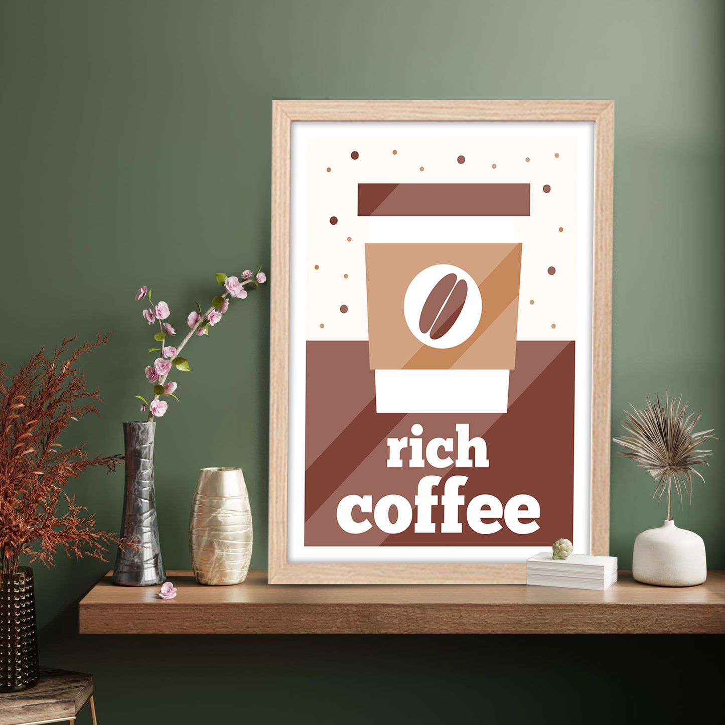 Rich Coffee Wall Frame