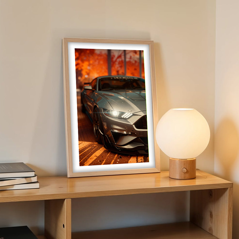 Mustang Close-Up Wall Frame