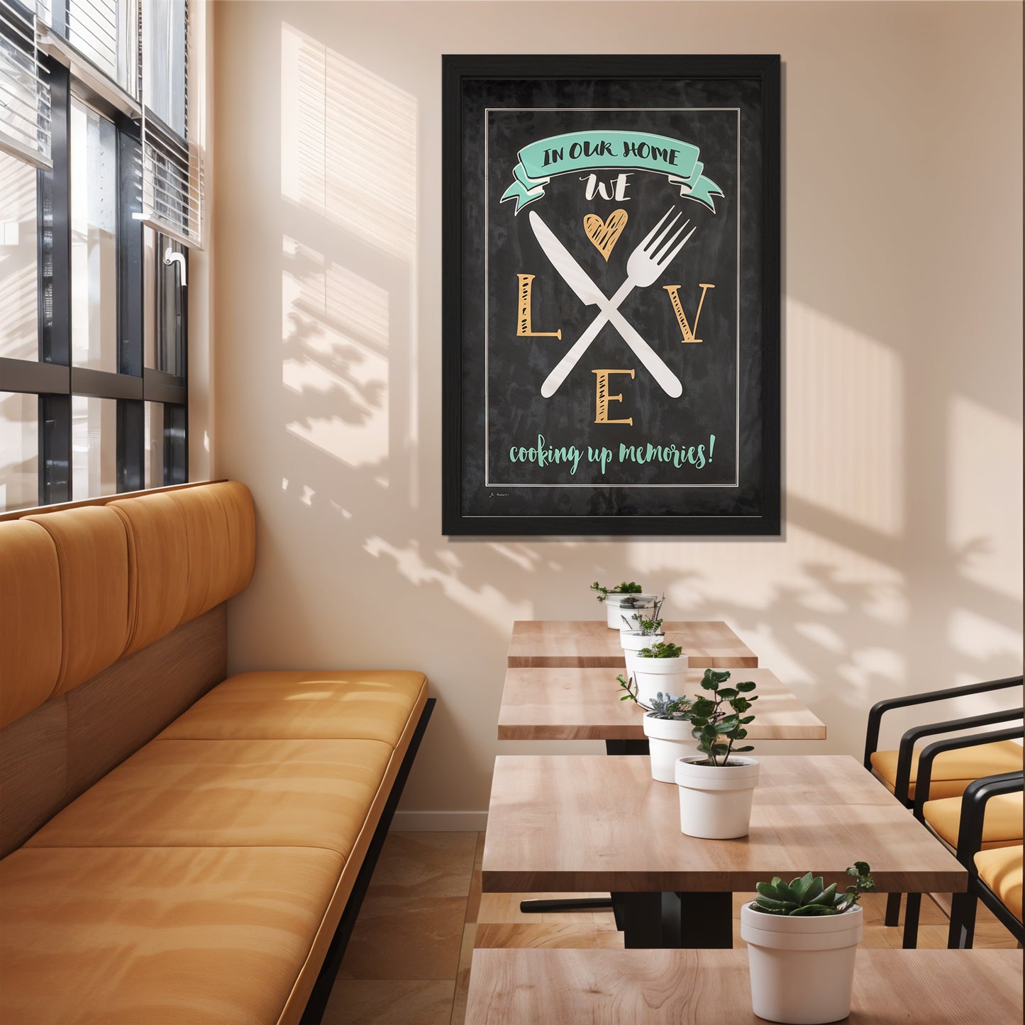 Kitchen Love Wall Frame