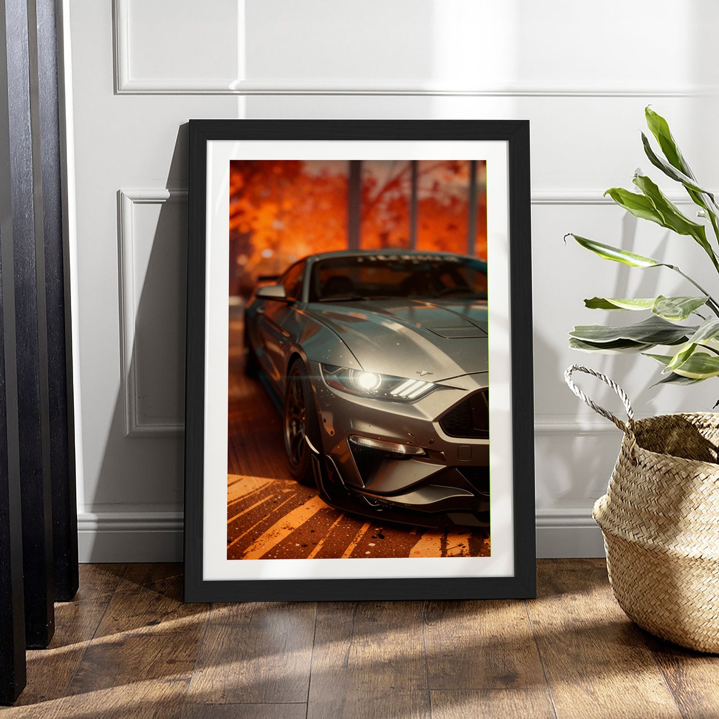 Mustang Close-Up Wall Frame