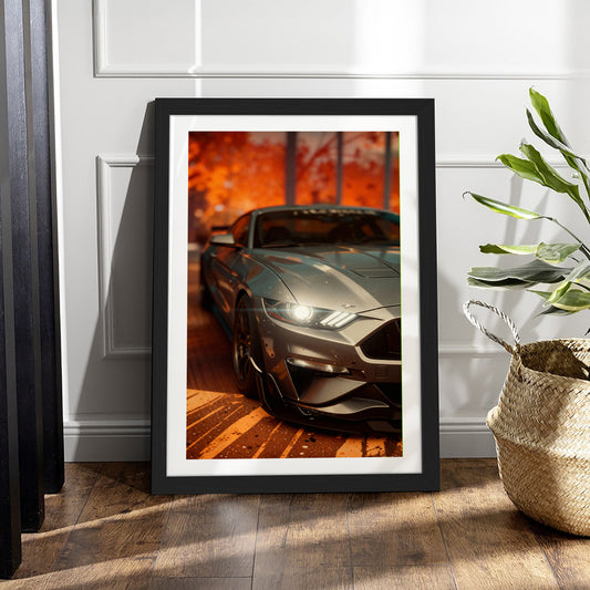 Mustang Close-Up Wall Frame