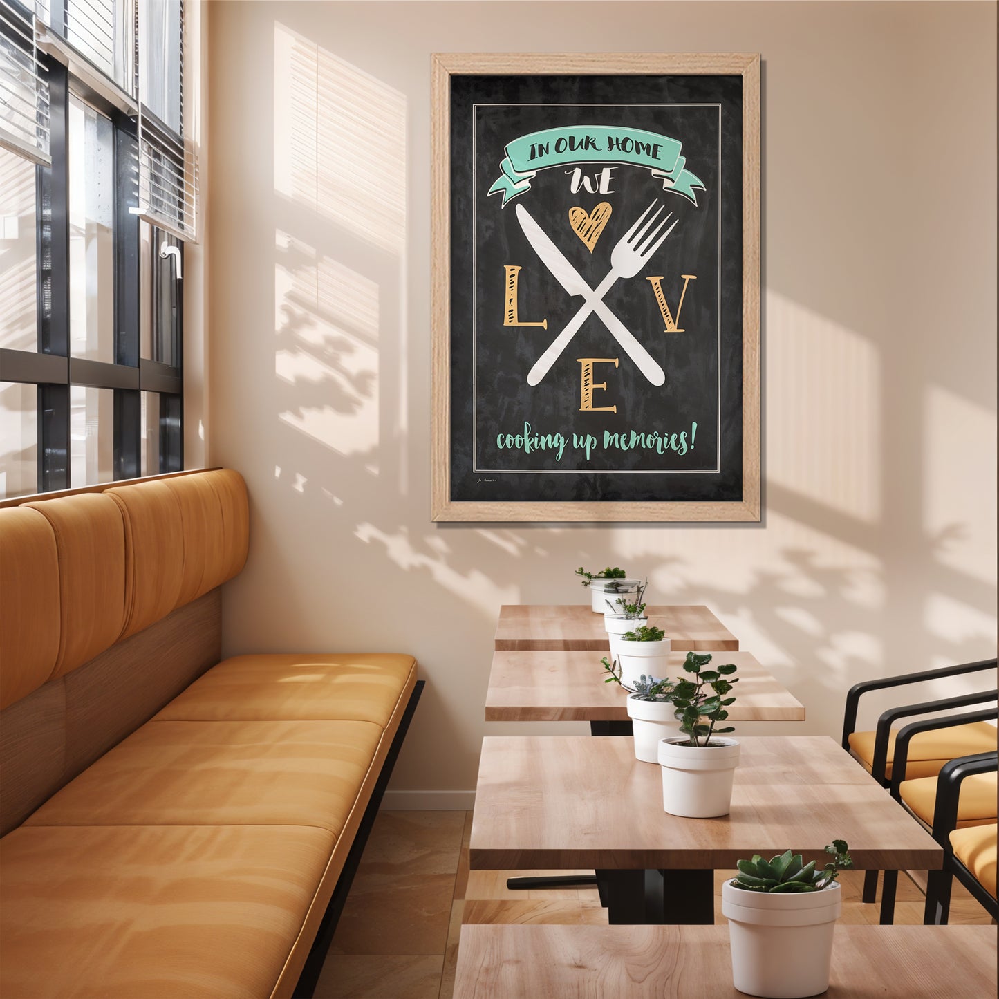 Kitchen Love Wall Frame