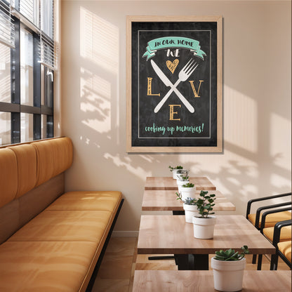Kitchen Love Wall Frame