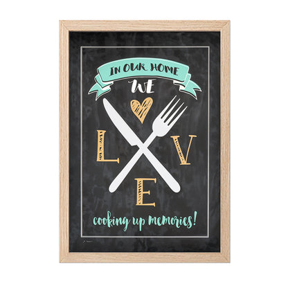Kitchen Love Wall Frame