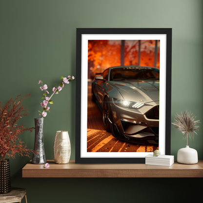 Mustang Close-Up Wall Frame