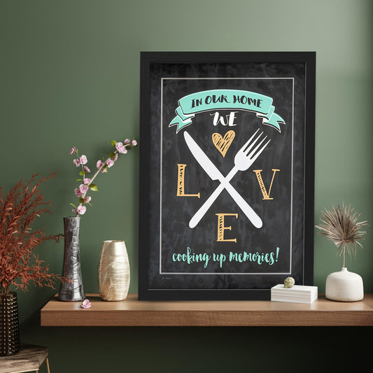 Kitchen Love Wall Frame