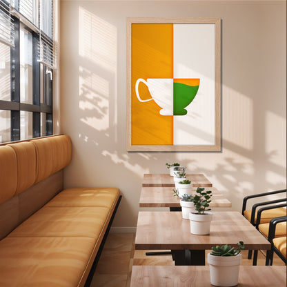 Tricolor Cup Wall Frame
