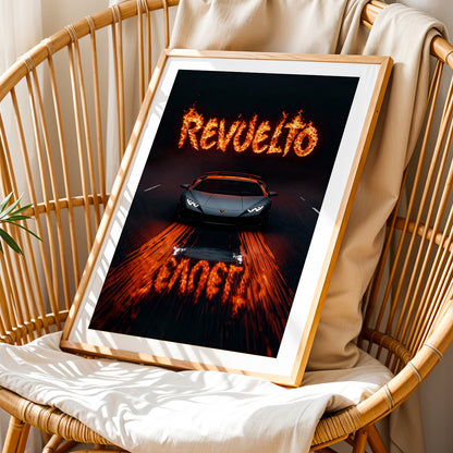 Lamborghini Revuelto Inferno Wall Frame