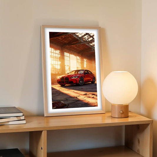 BMW M3 Warehouse Glow Wall Frame