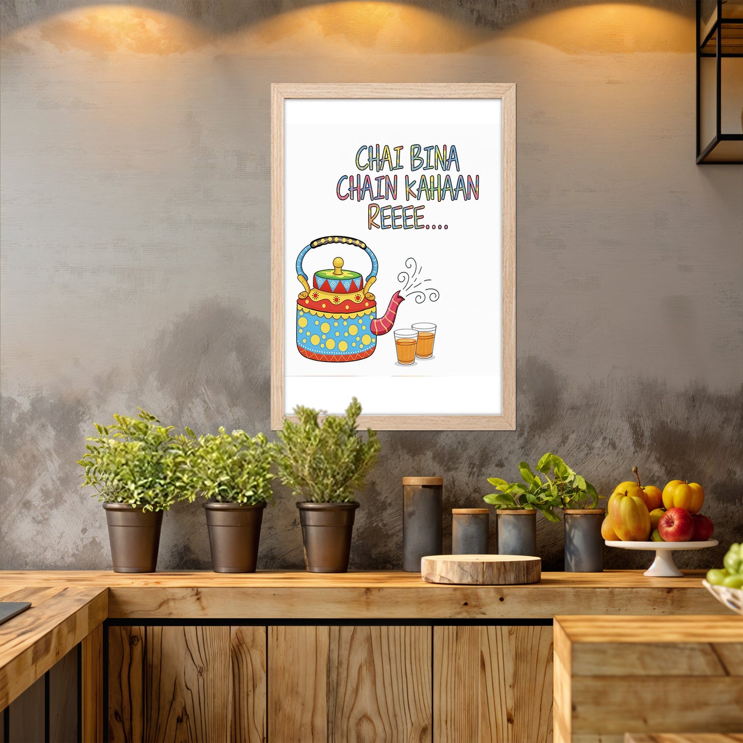 Chai Lover Quote Wall Frame Set of 1