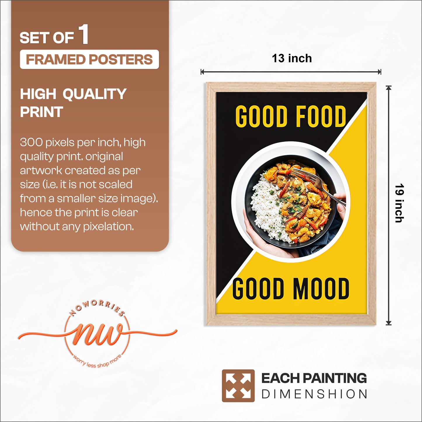 Good Food Good Mood Frame