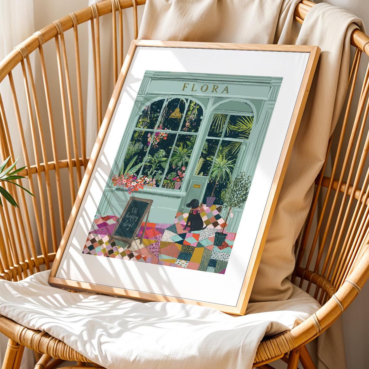 Flora Boutique Storefront Framed Wall Art