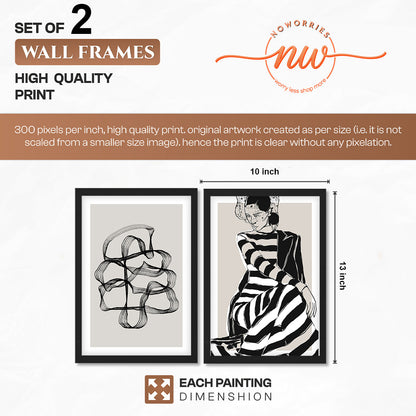 Monochrome Elegance Wall Art Set
