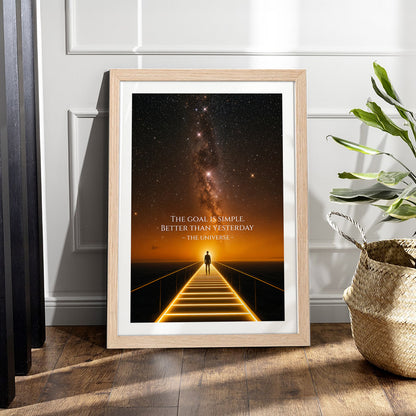 The Goal Is Simple Motivational Poster