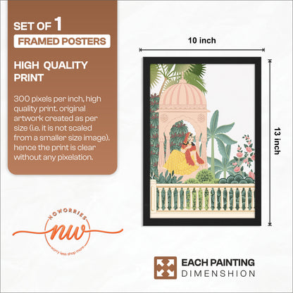 Indian Royal Garden Wall Frame