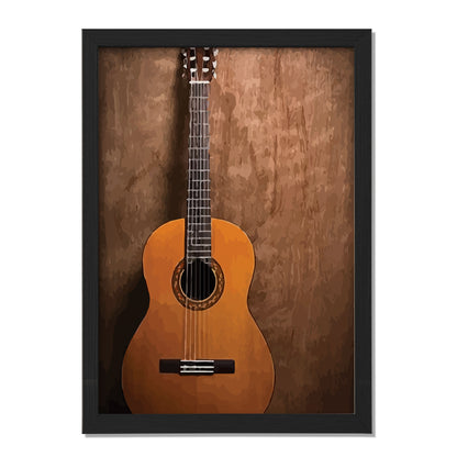 Classic Acoustic Guitar Framed Wall Art