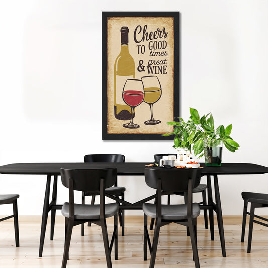 Cheers to Good Times & Wine Wall Decor