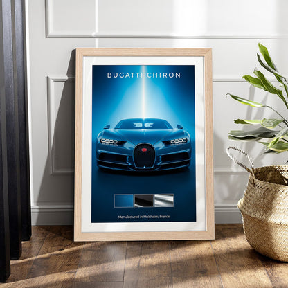 Bugatti Chiron Spotlight Wall Frame