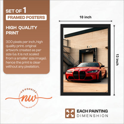 BMW M4 Wall Frame