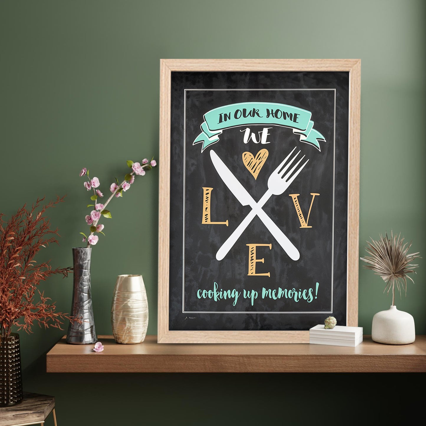 Kitchen Love Wall Frame