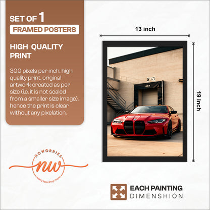 BMW M4 Wall Frame