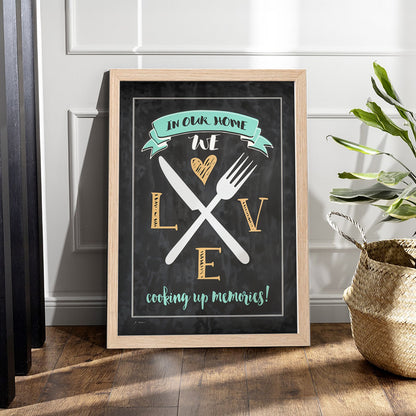 Kitchen Love Wall Frame
