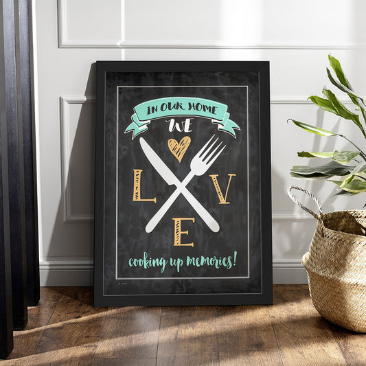 Kitchen Love Wall Frame