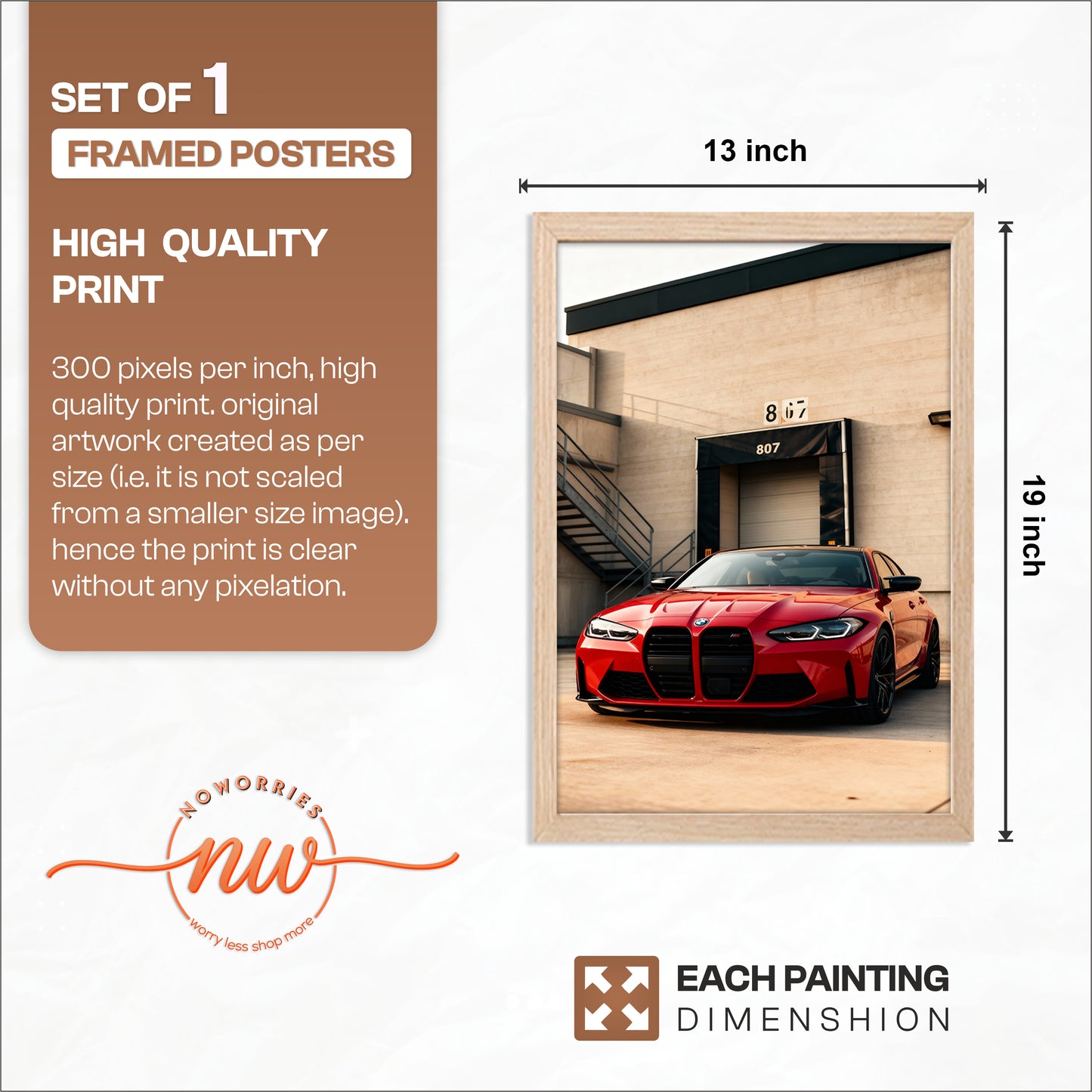 BMW M4 Wall Frame