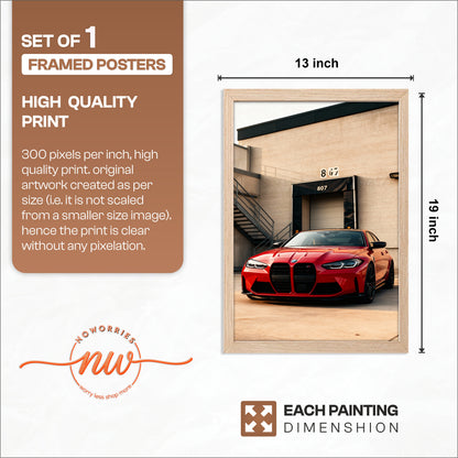 BMW M4 Wall Frame