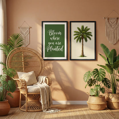 Bloom Where You Are Planted Wall Art Set of 2