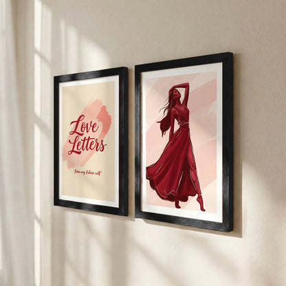 Love Letters Boho Wall Art Set