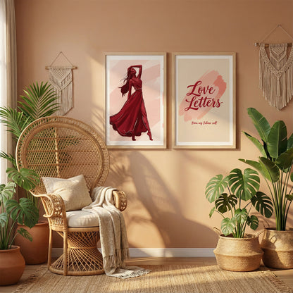 Love Letters Boho Wall Art Set