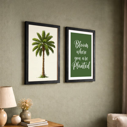 Bloom Where You Are Planted Wall Art Set of 2