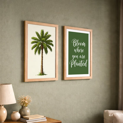 Bloom Where You Are Planted Wall Art Set of 2