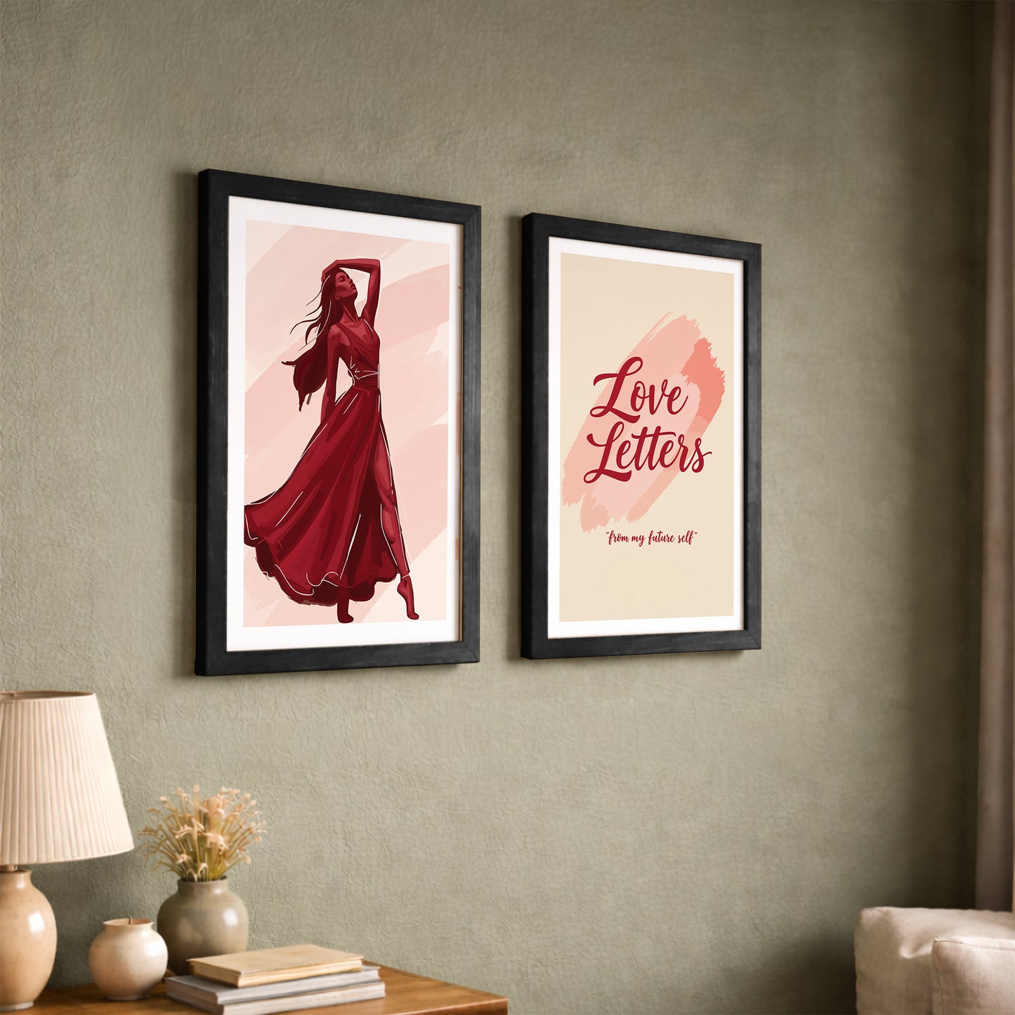 Love Letters Boho Wall Art Set