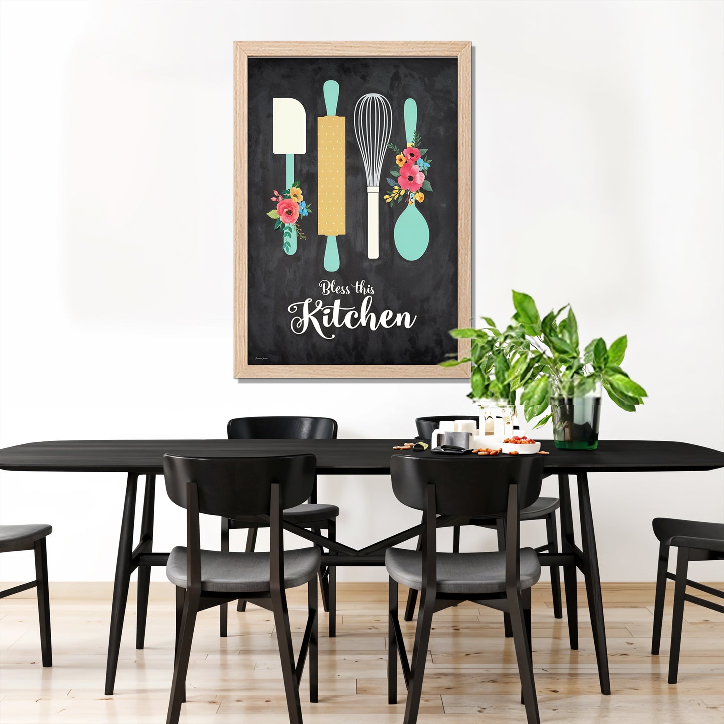 Kitchen Decor Quote Wall Frame Set of 1