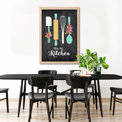 Kitchen Decor Quote Wall Frame Set of 1